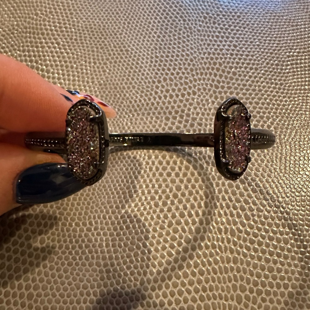 Kendra Scott Elton Cuff Black Bracelet
